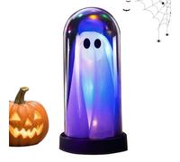 Halloween Light Up Ghost - Gothic-Style Table Decor Ghost with LED Light,Creepy Home Accents, Outdoor Holiday Decor, Halloween Decoration for Indoor Outdoor Festival Party Escape Room Kitchen