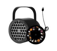 Halloween Lights, Ghost Landscape Projector, 4.13x3.66x2.99in 16 High-Definition Patterns, Led Usb Landscape Lamp for Yard Party Theater Lawn Bedroom Living Room, White Light