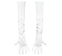Halloween Long Gloves PU Leather Design Lightweight Cosplay Comfortable Costume Accessory for Everyday Wear Friendly Unisex