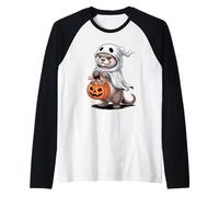 Halloween Loutre De Mer Fantôme Citrouille Bonbons Ou Sort Manche Raglan