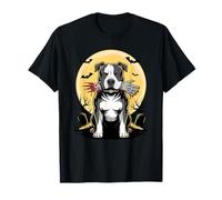 Halloween Lune Main De Zombie American Pit Bull Terrier Pitt T-Shirt