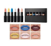 Halloween Makeup Lipstick, Matte Finish Cosplay Lip Gloss Kit, Lightweight Lip Color Set, Bold Pigment Collection, Costume Parties for Girlfriend, Wife, Sister, Daughter, Events