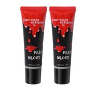 Halloween Maquillage Effets Spéciaux,Faux Sang Effet Spécial,2 Pcs Faux Sang 30ml,Faux Sang Coagulé Halloween Realiste,Fake Blood pour Carnaval,Faux Sang pour Effets Spéciaux,Sang de Scène