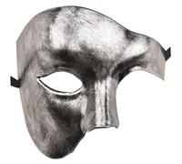 Halloween Mardi Gras Party Mask, masque de mascarade pour hommes Phantom of the Opera Half Face Mask Phantom Mask for Costume Party