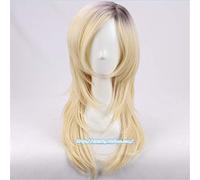 Halloween mariée de Chucky femmes blonde noire perruque jeu de rôle Jennifer Tilly Cosplay milieu de séparation cheveux + perruque bonnet 2 Types B