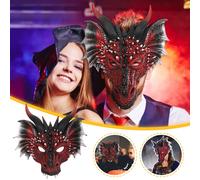 Halloween Masque Decoration Boule Carnaval Fete Habiller Animal Dragon Masque
