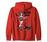 Halloween mignon cowgirl et chat sorcière vibes vintage rétro Sweat à Capuche
