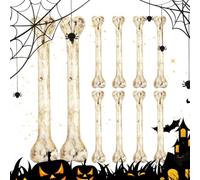 Halloween Mini Os Squelette Ornements Réalistes Pré-Percés Peau Douce | Petits Faux Os de Squelette Avec Des Trous Pour Les Passionnés De La Création De Bijoux Et Les Étudiants
