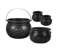 Halloween Mini Witch Cauldron - Black Candy Cauldron | Caudron Pot Bucket pour Les décorations d'halloween - Ensemble de bobines de sorcière Noire pour la fête et Les