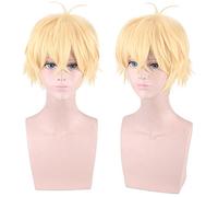 Halloween Mode Noël Party Dress Up Wig Love And Producer Mobile Game Zhou Qi Luo Milk Golden Reverse Curled Short Hair Cosplay Wig