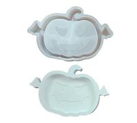 Halloween Molds, Pumpkin Trays, 3d Resin Silicone Mold 6.57x4.53 Inches for Candy Holder Making, Handmade Aromatherapy Storage Tray Cupcake Gummy Chocolates Home Kitchen Living Room Party