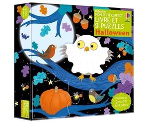 Halloween - Mon petit coffret Livre et 3 puzzles - Jo Rooks - Usborne - relié - Jeux livres objets