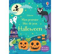 Halloween - Mon premier bloc de jeux - Kirsteen Robson - Usborne - broché - Livre-jeu