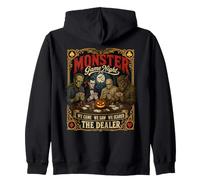 Halloween Monster Game Night The Dealer Cards Sweat à Capuche