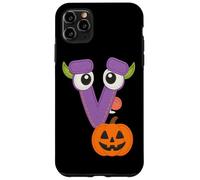 Halloween Monster Lettre V Citrouille Fun Coque pour iPhone 11 Pro Max
