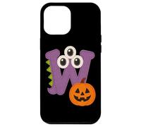 Halloween Monster Lettre W avec Citrouille Coque pour iPhone 12 Pro Max