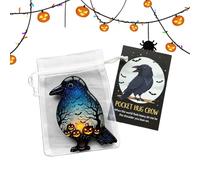 Halloween Motivational Pocket - Inspirational Card, Ghost Bat Crow Death God Keepsake for Kids Teens Adultes, Excellente résilience matérielle Vacances | Diplômé réunion de travail salle d'attente