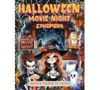 Halloween Movie Night Ephemera Book: High Quality Images Of Peoples, For Paper Crafts, Collage Art, and More. (Matte Paper)
