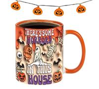 Halloween Mug, 350ml Funny Ceramic for Men, Women, and Lovers, Perfect Travel Cup Birthday, Autumn, Christmas, Thanksgiving, Holiday, Fall Parties, Coworkers, Kitchen, Decor, 3.74x3.74x3.15 Inch,