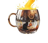 Halloween Mug - Haunted Path Glass Coffee Tasse De Café Pour Le Plaisir Des Boissons Festives, Dynamique Avec Design Élégant, Des Fournitures De Fête Pour La Maison, La Ferme, L'appartement, L'hôtel,