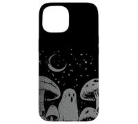 Halloween Mushroom Ghost Vintage Grunge 90 Aesthetic Graphic Coque pour iPhone 15