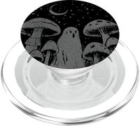 Halloween Mushroom Ghost Vintage Grunge 90 Aesthetic Graphic PopSockets PopGrip pour MagSafe