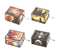 Halloween Music Box - Exquisite Smooth Halloween Tune Music Box Wood, Metal | Hand Crank For Halloween Home Decor Christmas Birthday