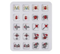 Halloween Nail Art Charms Crâne Araignées Pierres de race Squelette Alliage Art Bijoux Décoration Artisanat Décorations Charmes