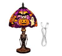 Halloween Night Light - Gothic Resin LED Lamp | Spooky Ghost Pumpkin Bat Li
