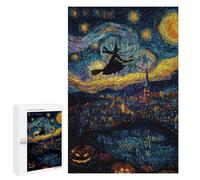 Halloween Night Sky Art Puzzle 1000 Pièces Educa Jouet en Bois Cadeau Unique Décoration Intérieure Jeu Éducatif Challenge Toy Adultes Et Enfants À Partir De 14 Ans 1000 PCS