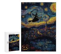 Halloween Night Sky Art Puzzle 300 Pièces Educa Jouet en Bois Cadeau Unique Décoration Intérieure Jeu Éducatif Challenge Toy Adultes Et Enfants À Partir De 14 Ans 300 PCS