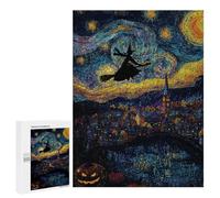 Halloween Night Sky Art Puzzle 500 Pièces Educa Jouet en Bois Cadeau Unique Décoration Intérieure Jeu Éducatif Challenge Toy Adultes Et Enfants À Partir De 14 Ans 500 PCS