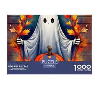 Halloween Night with Ship and Jack-o'-Lantern Surface Lisse Excellent Cadeau-Loisir, Parfait pour Les Adultes, Adolescents Et Amateurs De Puzzles 38x26cm/1000pcs