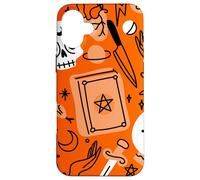 Halloween occulte magique mystique ésotérique orange sorcellerie Coque pour iPhone 16 Plus