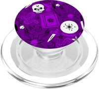 Halloween occulte magique mystique ésotérique violet sorcellerie PopSockets PopGrip pour MagSafe