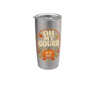 Halloween Oh My Gourd, citrouille, Halloween drôle Gobelet isotherme en acier inoxydable double paroi