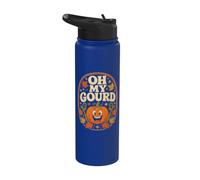 Halloween Oh My Gourd, citrouille, Halloween drôle Stainless Steel Insulated Water Bottle