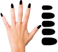 Halloween Ongles effrayants Accessoire de Costume Gothique Noir Foncé, Couleur : Noir
