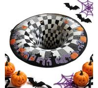 Halloween Optical Illusion Rug, Soft Non Slip Mat for Home Decor