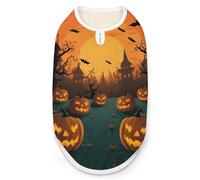 Halloween Orange Chemise pour chien Séchage rapide Respirant T-shirt doux extensible sans manches Gilet pour chien M