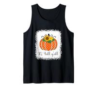 Halloween Orange Citrouille Buffalo Plaid It's Fall Y'all Femmes Débardeur