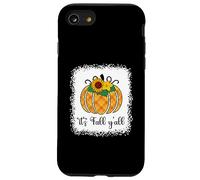 Halloween Orange Citrouille Buffalo Plaid It's Fall Y'all Women Coque pour iPhone SE (2020) / 7/8