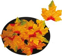 Halloween Party Décoration Feuilles de citrouille Feuilles d'automne Décorer Fête d'automne Décoration de table, couleur : orange