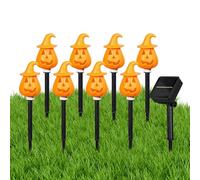 Halloween Pays Lights Outdoor - Garden Light, Yard Decor Stage | Lampe d'insertion d'orange orange étanche pour le porche de pelouse Patio Patio Holiday Spooky Decoration Ground Dispus extérieur Confi