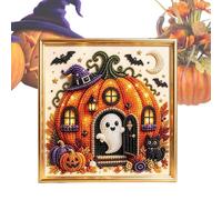 Halloween Pearl Art - Diy Kit Sparkling 3D Bead Pumpkin Cat Ghost Ornament
