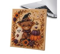 Halloween Pearl Art Kit , Spooky Ghost Festive fall home decor wall art