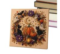 Halloween Pearl Art Kit , Spooky Ghost Festive fall home decor wall art