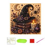 Halloween Pearl Diamond Art Kits for Adults, Halloween Pearl Art DIY Kit