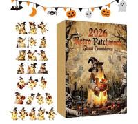 Halloween Pendant Countdown Calendar | 24-Day Cute Scary 2D Flat Keepsake