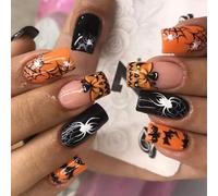 Halloween Persist Hoofs 24 Divisions Webspinner Internet Planning de légumes recyclables Crampons frauduleux Substance ABS pour femmes et femmes Webspinner Web Unguis Art Halloween